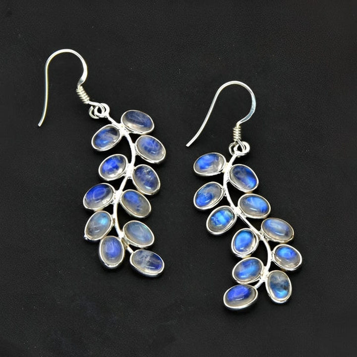 Elegant Purple Moonstone Earrings