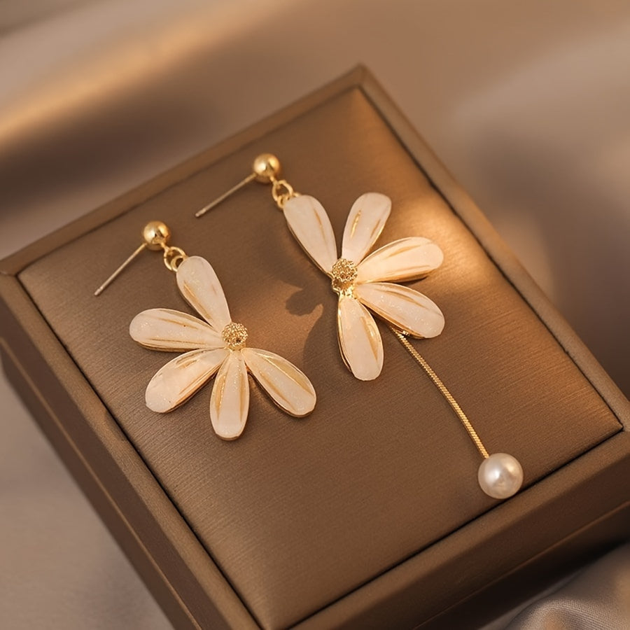 Daisy Blossom French Earrings