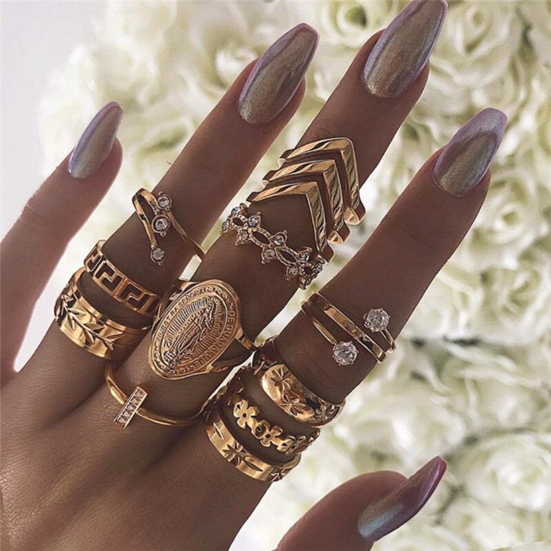 Unique Collection of 8 to 12 Rings