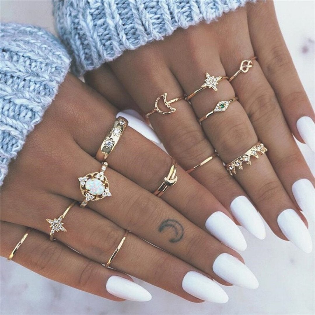 Unique Collection of 8 to 12 Rings
