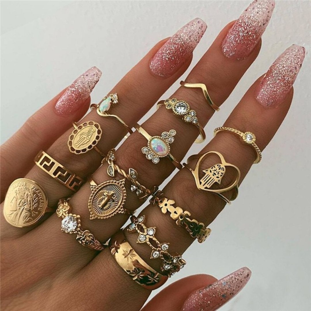 Unique Collection of 8 to 12 Rings