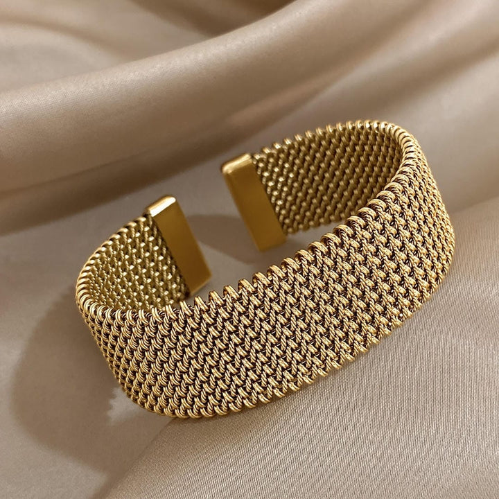 Adjustable Gold-Plated Braided Bracelet