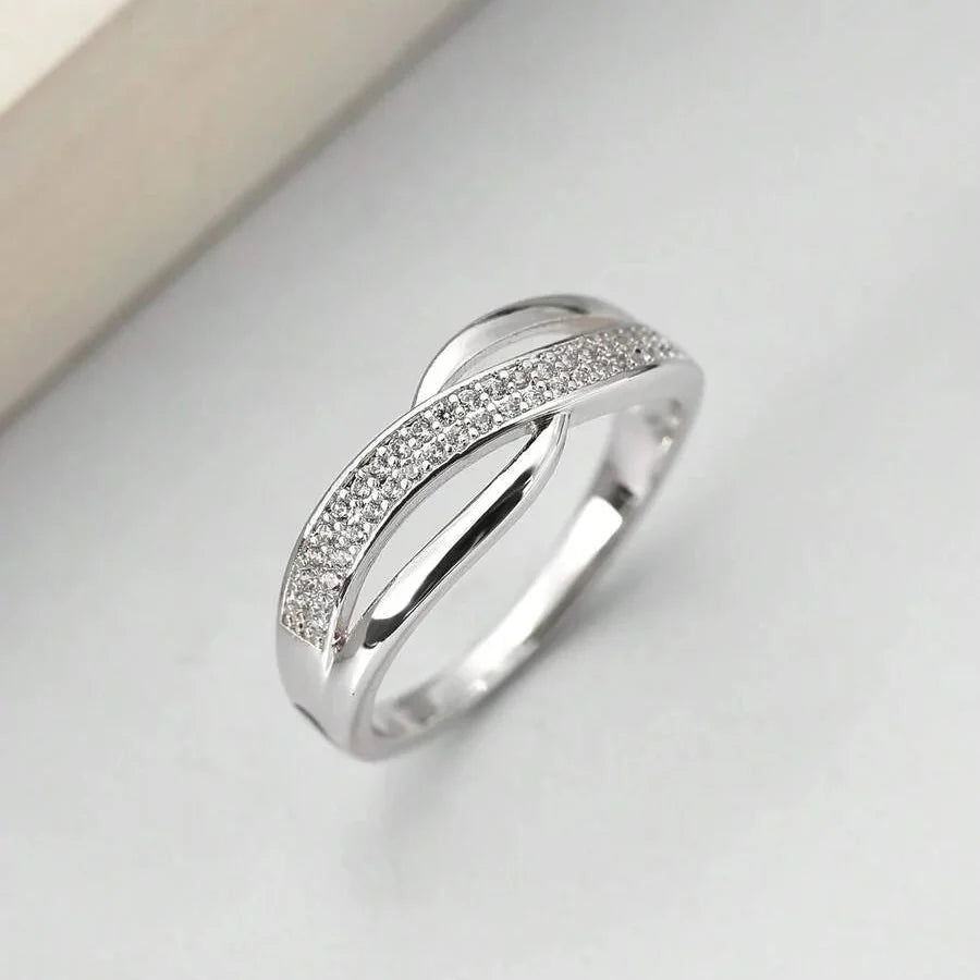 Catherine Elegant Gold Zirconia Band