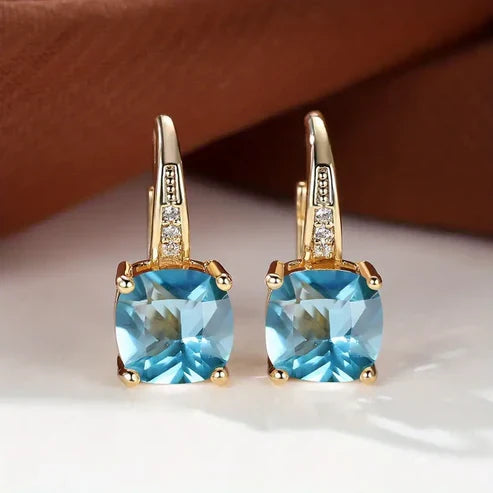 Enchanted Gemstone Hoop Earrings