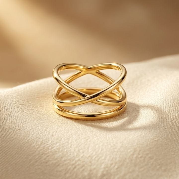 Sleek Gold Wraparound Ring