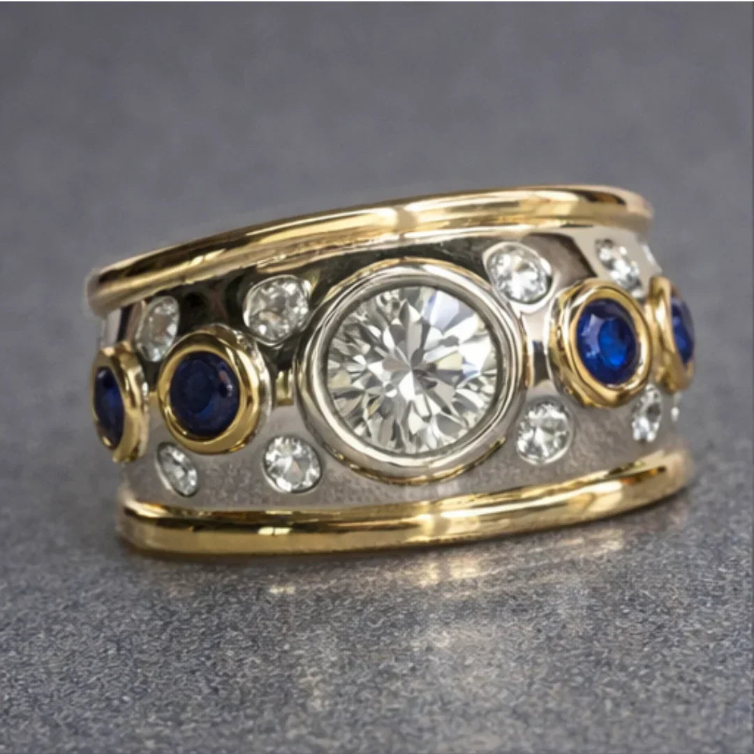 Vintage Gold Oval Gemstone Ring