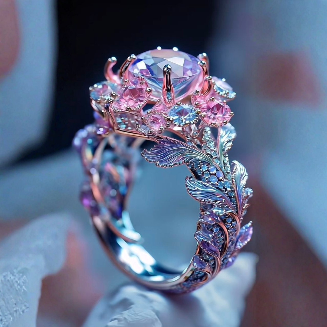 Unique Silver-Coated Ring