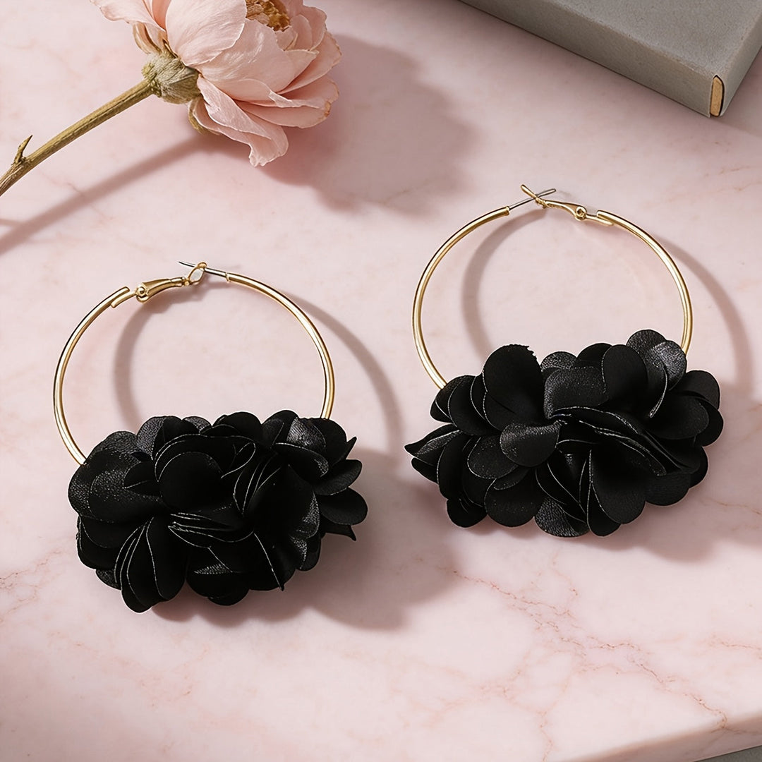Elegant Floral Earrings with a Touch of Class