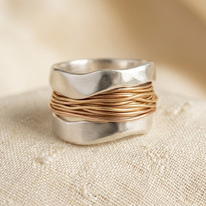 Gold and Silver Wrapped Ring