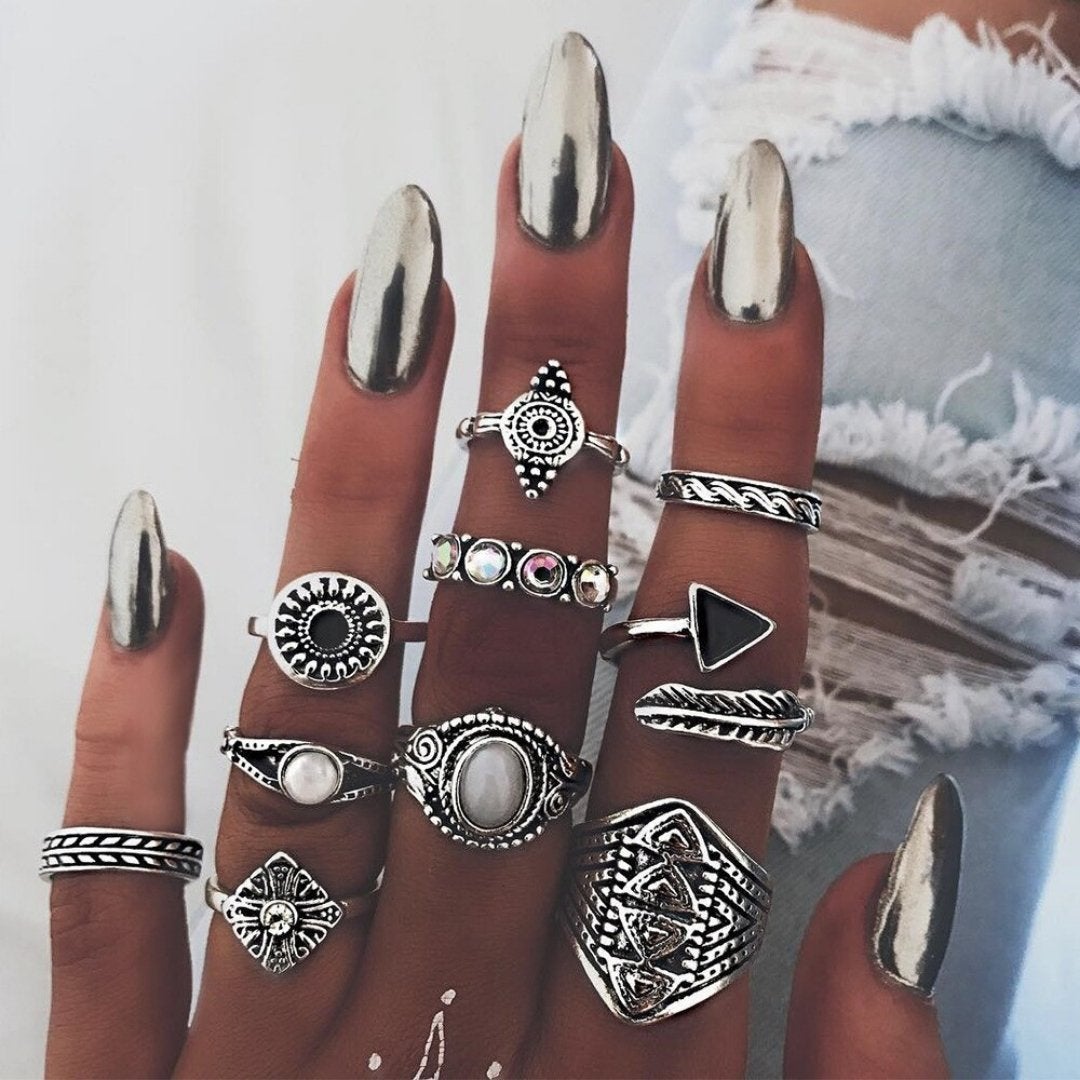 Unique Collection of 8 to 12 Rings