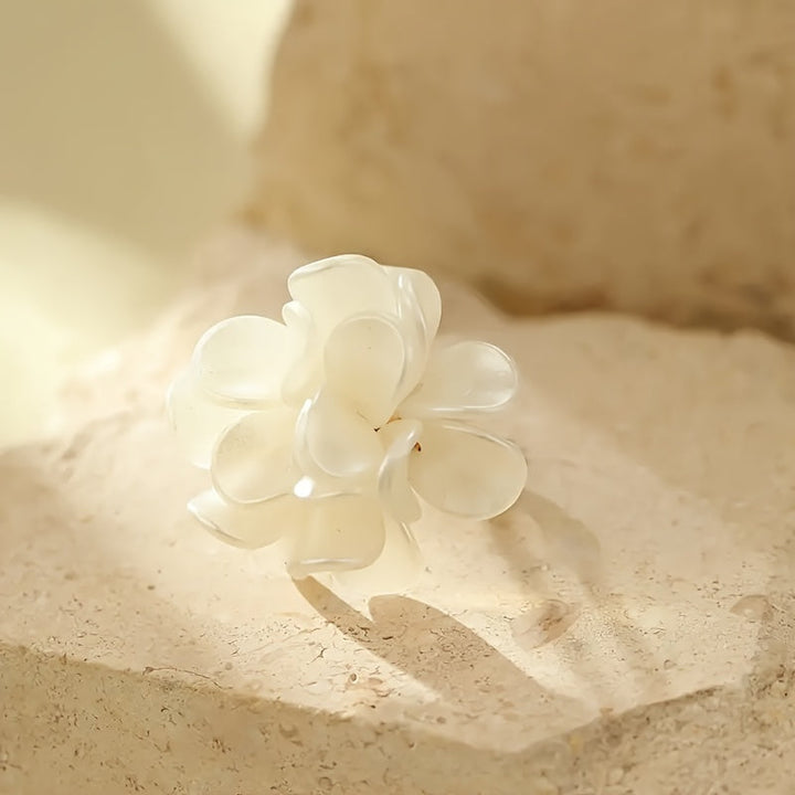 Eternal White Blossom Ring