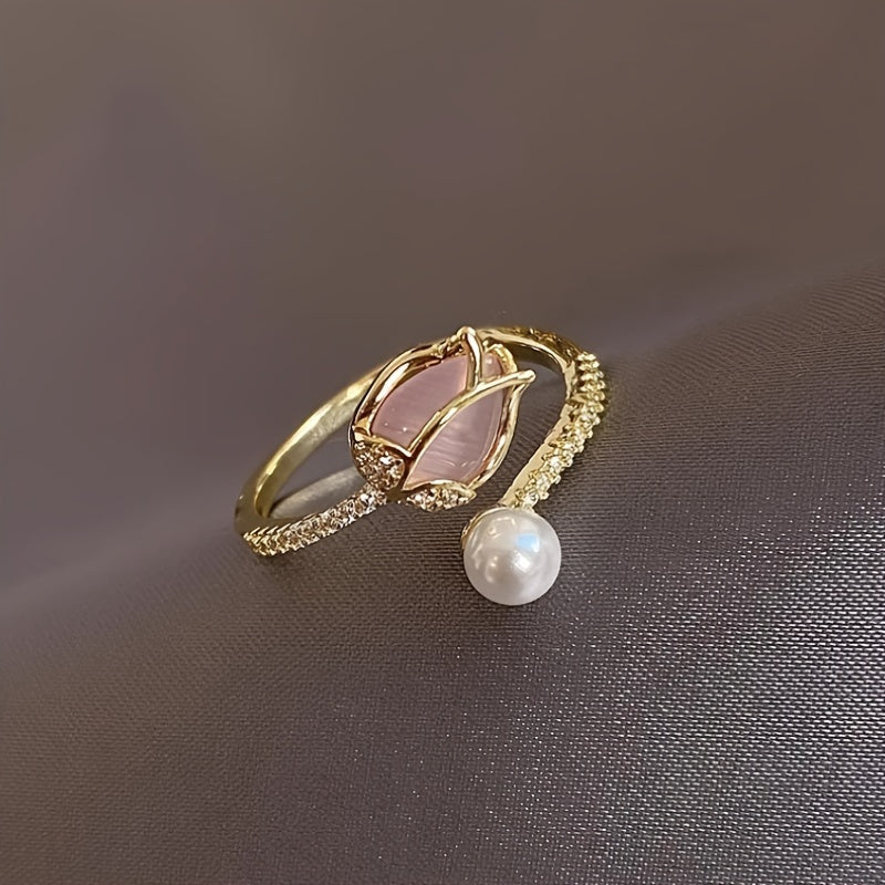 Eternal Tulip Blossom Ring