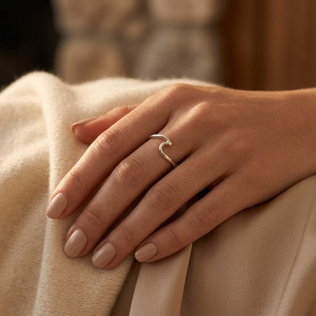 Elegant Silver Minimalist Adjustable Band