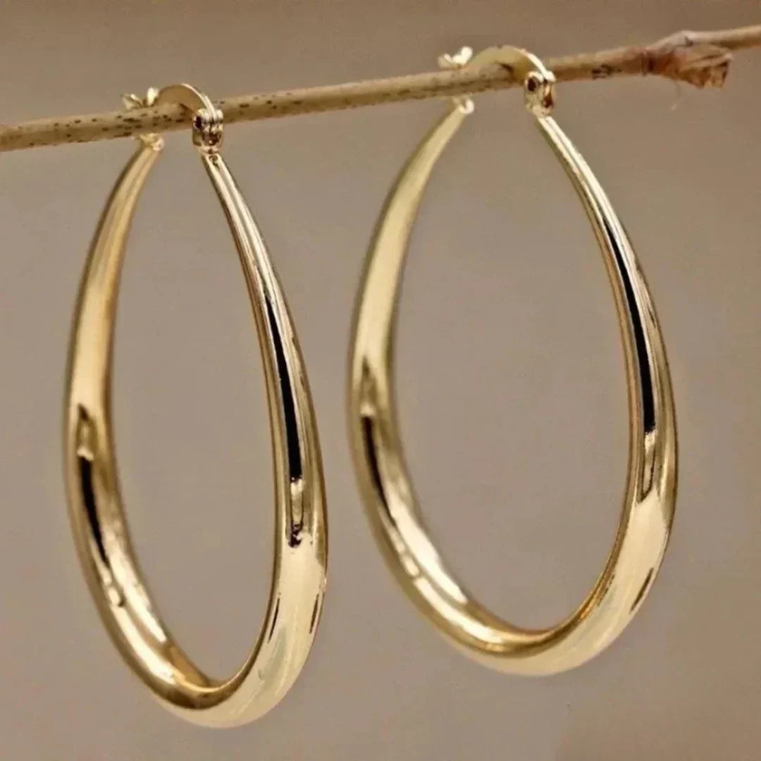 Chic Golden Earrings