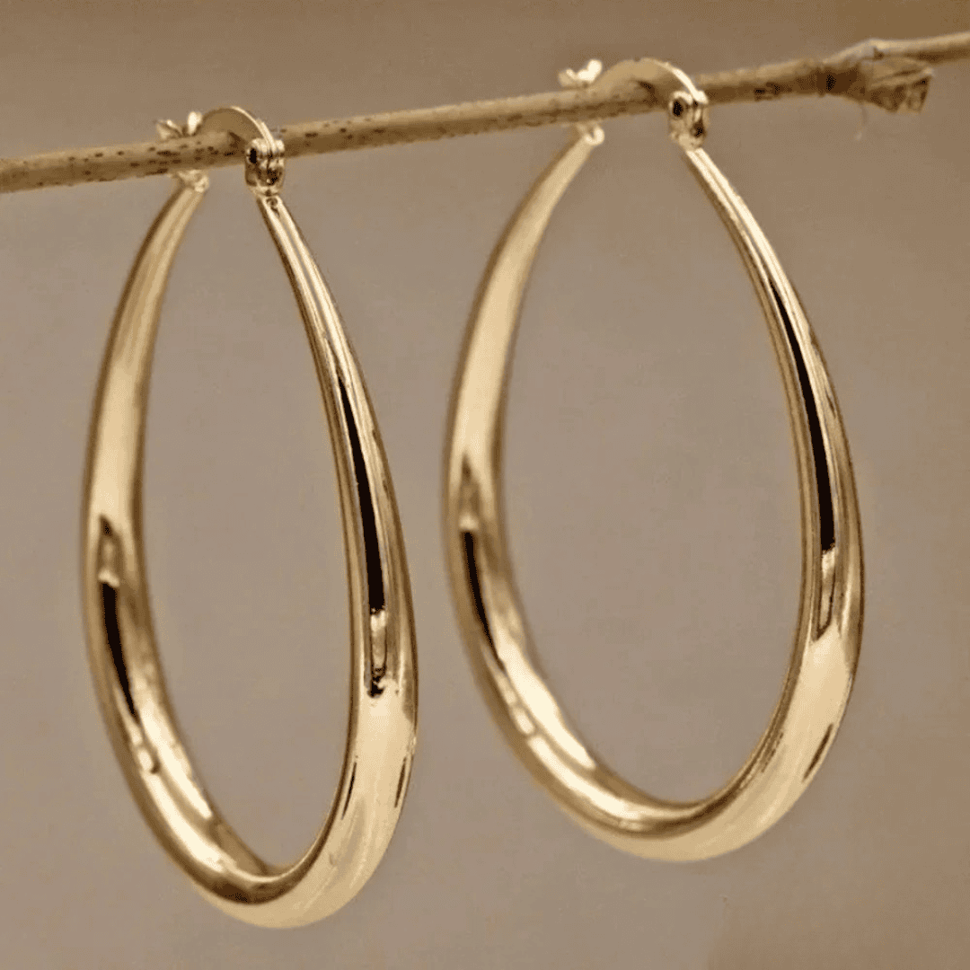 Chic Golden Hoop Earrings