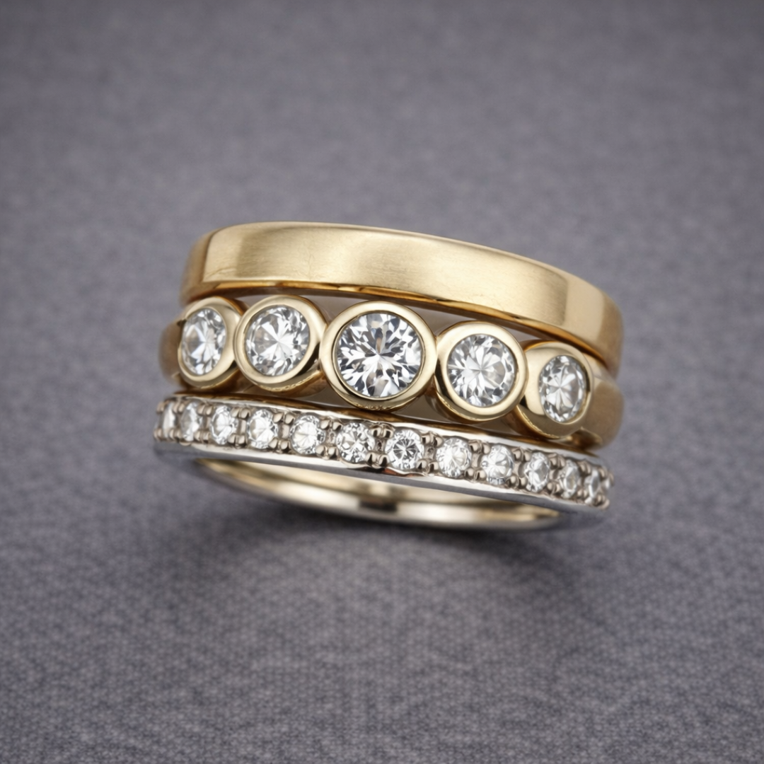 Eternal Gold Diamond Anniversary Ring