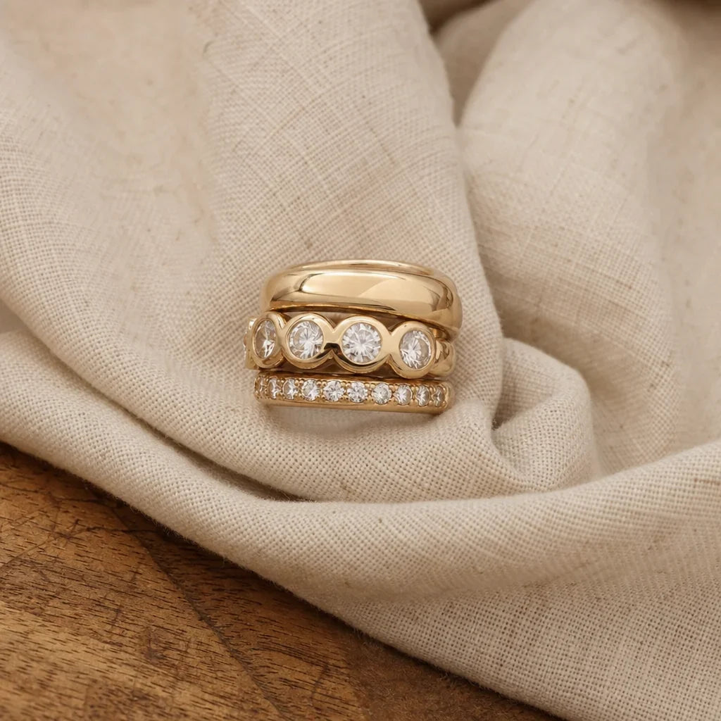 Enchanting Forged Gold Band