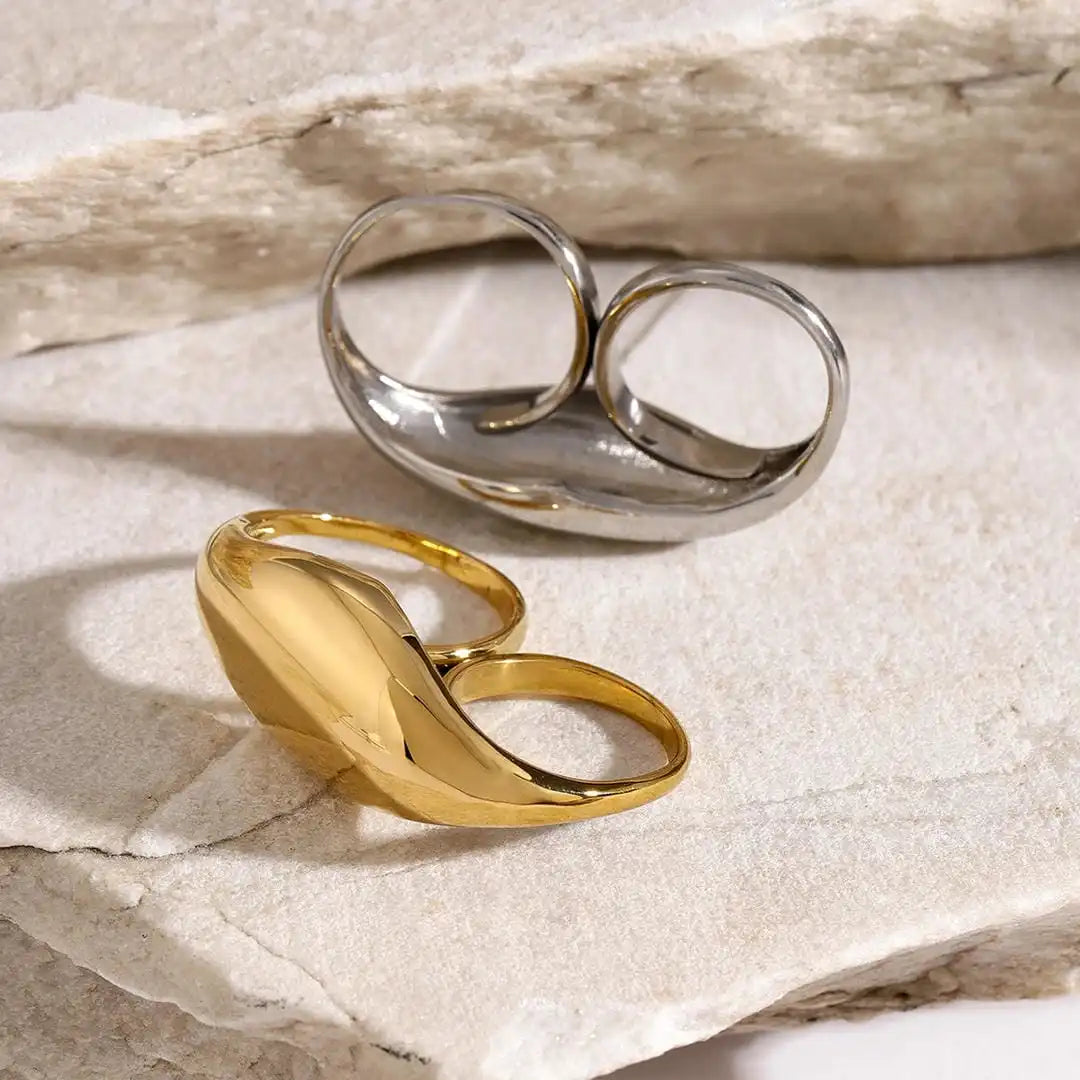 Timeless Gold Double Band Ring