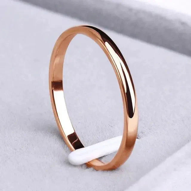 Chic Gold and Silver Stacked Band Ring