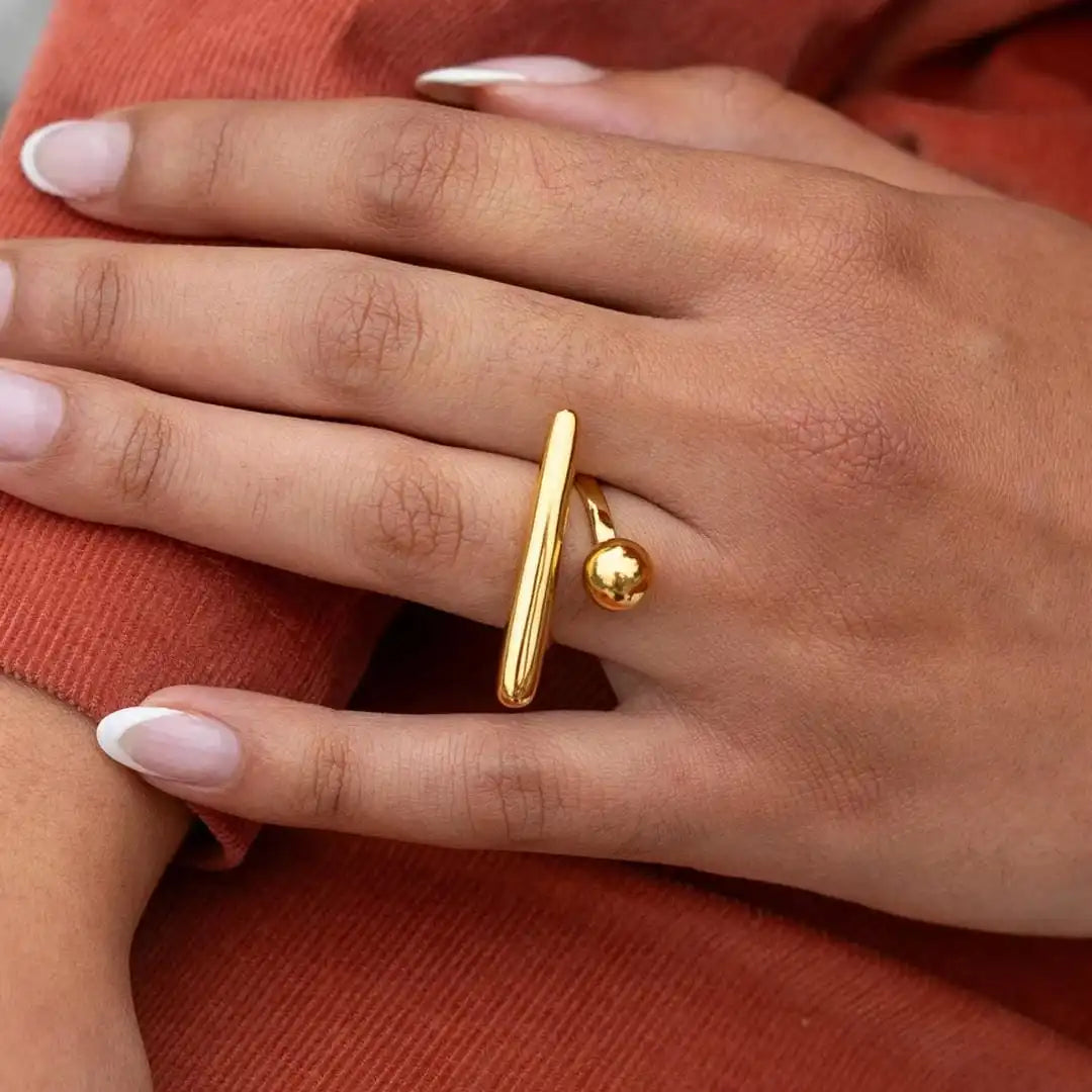 Timeless Golden Star Adjustable Ring
