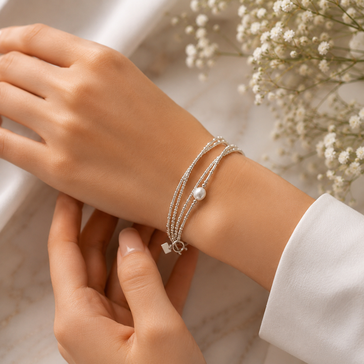 Premium Pearl Bracelet Set
