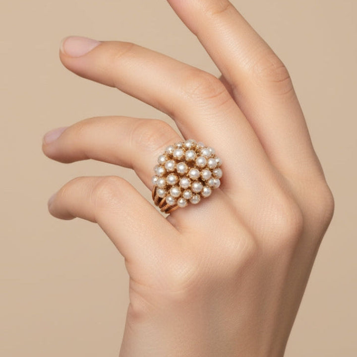 Pearl-Embellished Inlay Band
