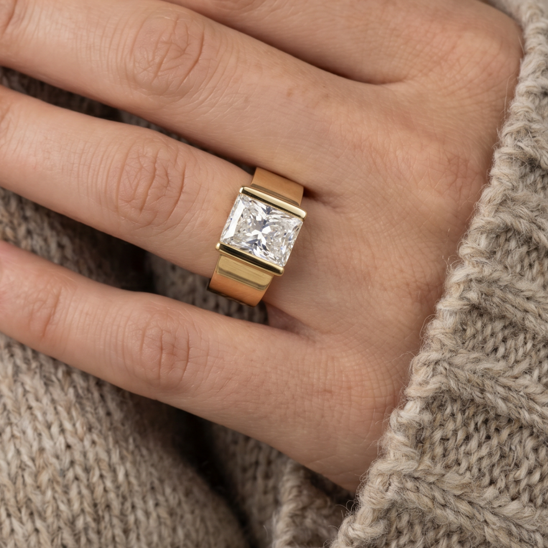 Timeless Vintage Princess Cut Ring