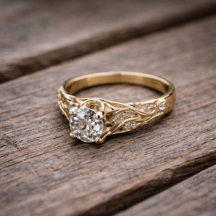 Elegant Zirconia Ring Band