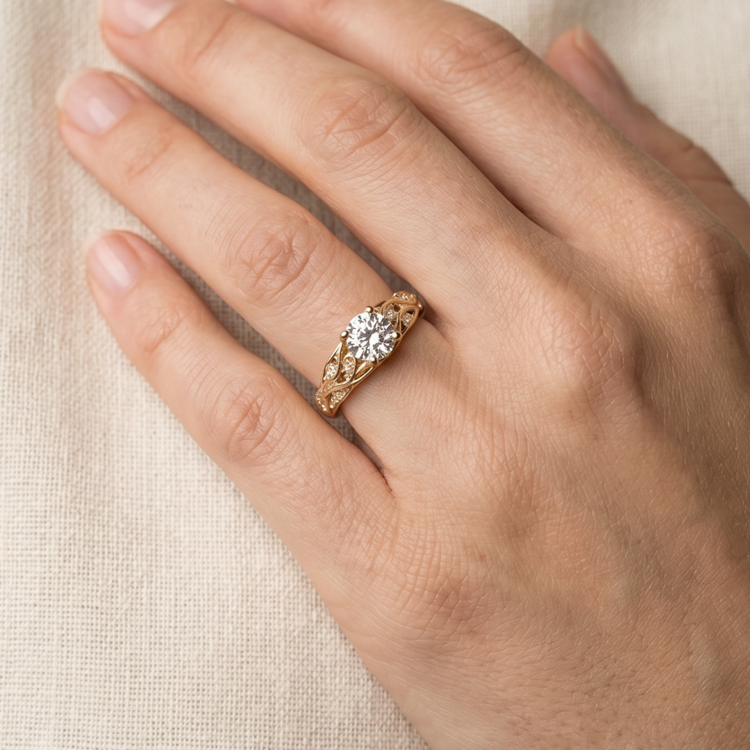 Elegant Zirconia Ring Band