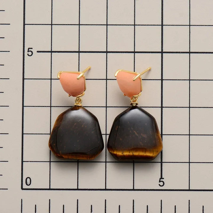 Modern Geometric Drop Earrings