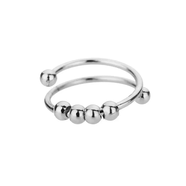 Anxiety-Reducing Beaded Ring for Stress Relief