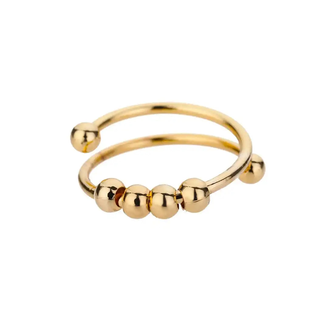 Anxiety-Reducing Beaded Ring for Stress Relief