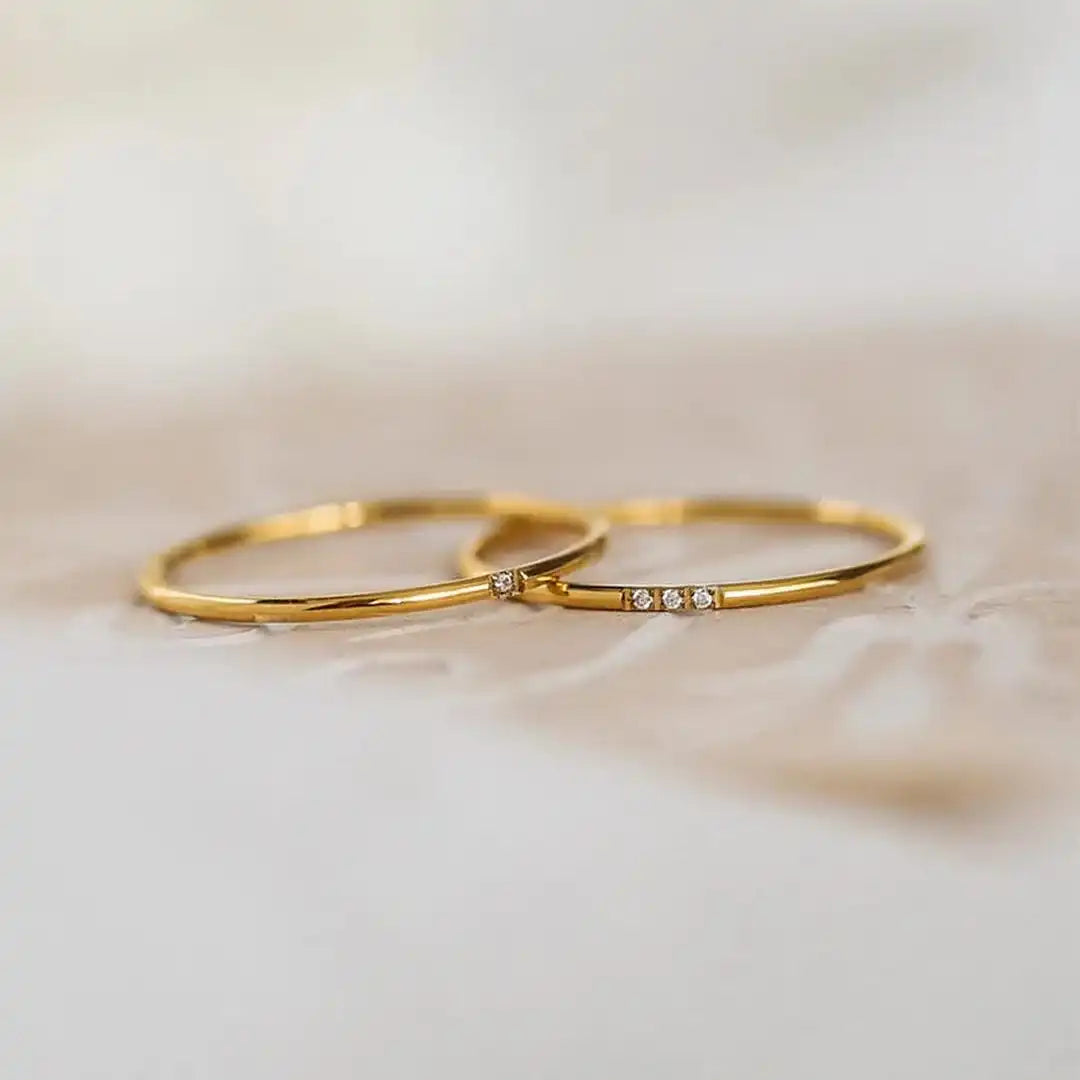 Chic Trio Stacking Ring Set