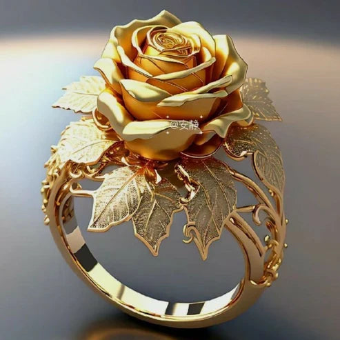 Radiant Golden Rose Band