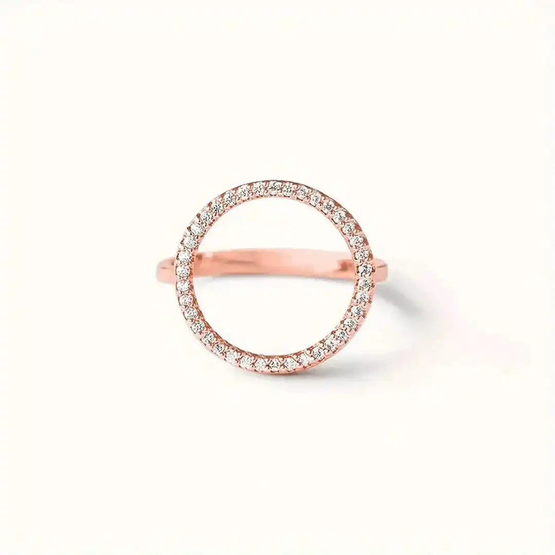 Round Ring with Cubic Zirconia