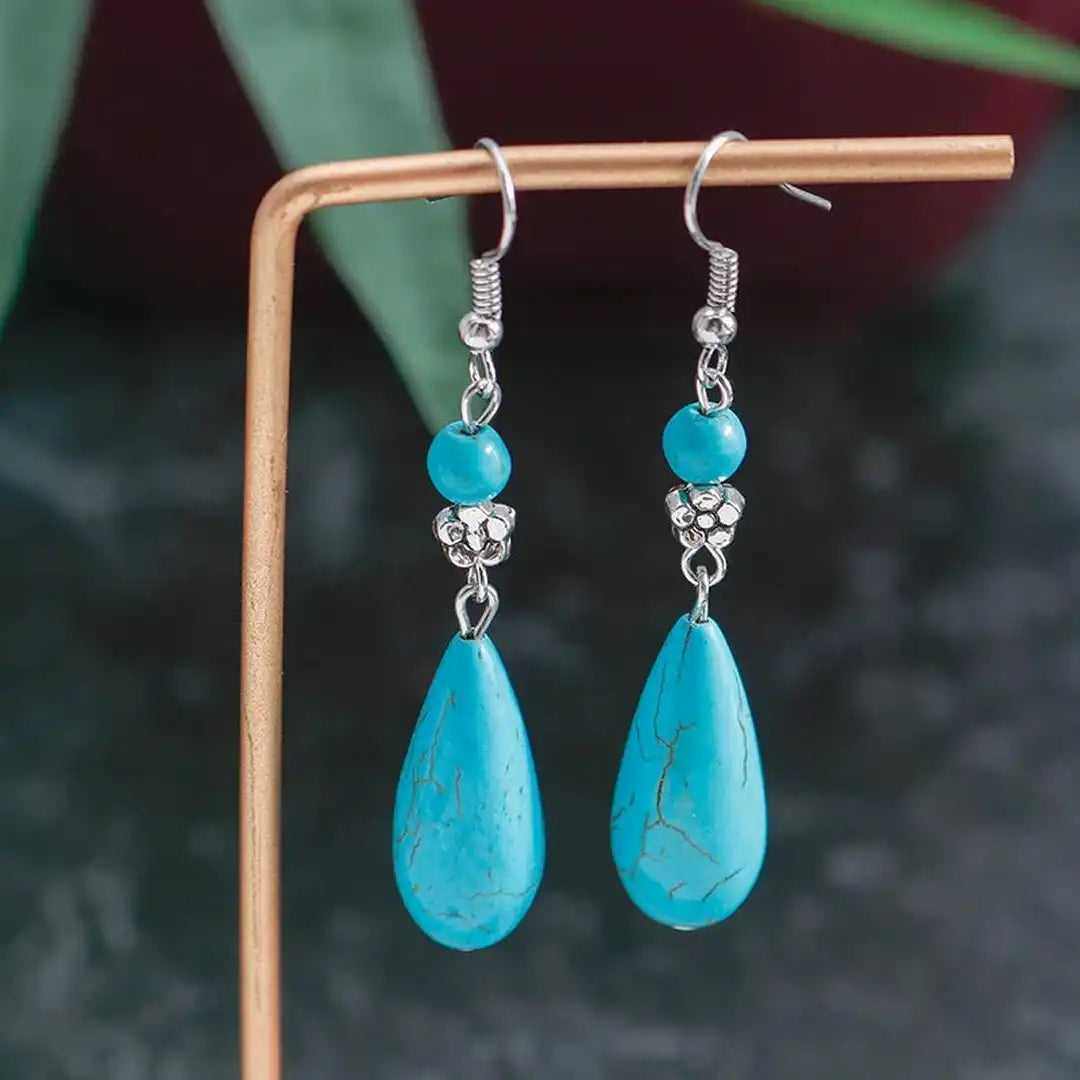 Aihua Silver Blossom Drop Earrings