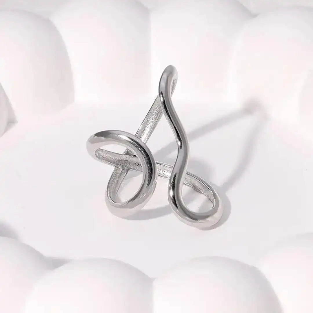Adjustable Gold Charm Ring