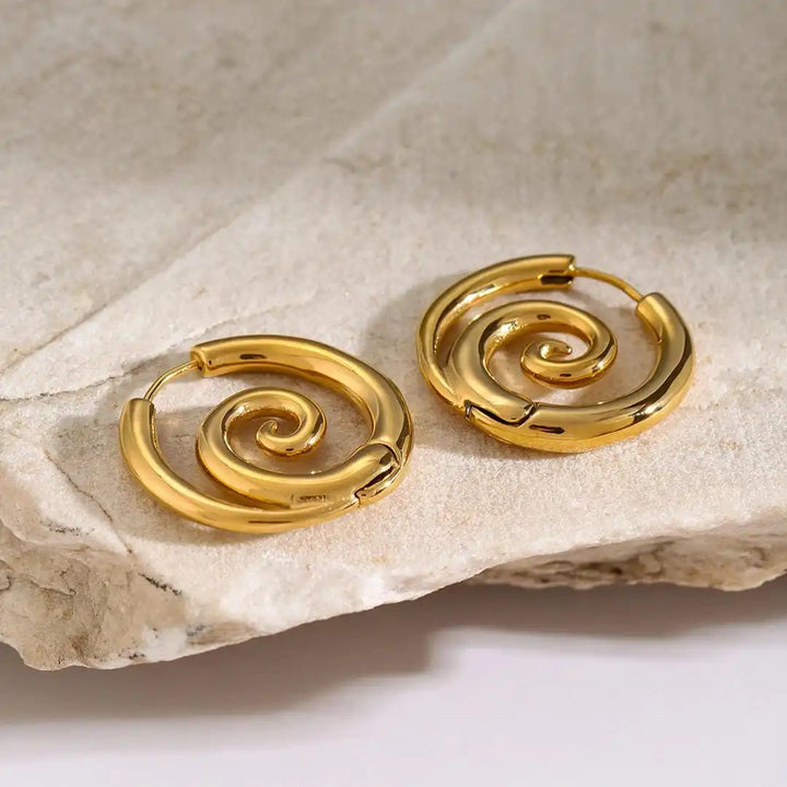 Timeless Twisted Gold Earrings