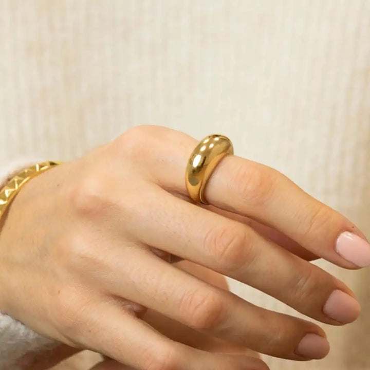 Timeless Golden Crescent Band