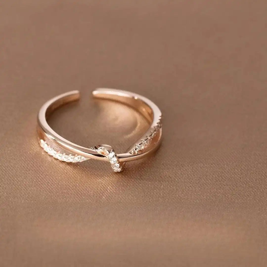 Eternal Cross Knot Ring