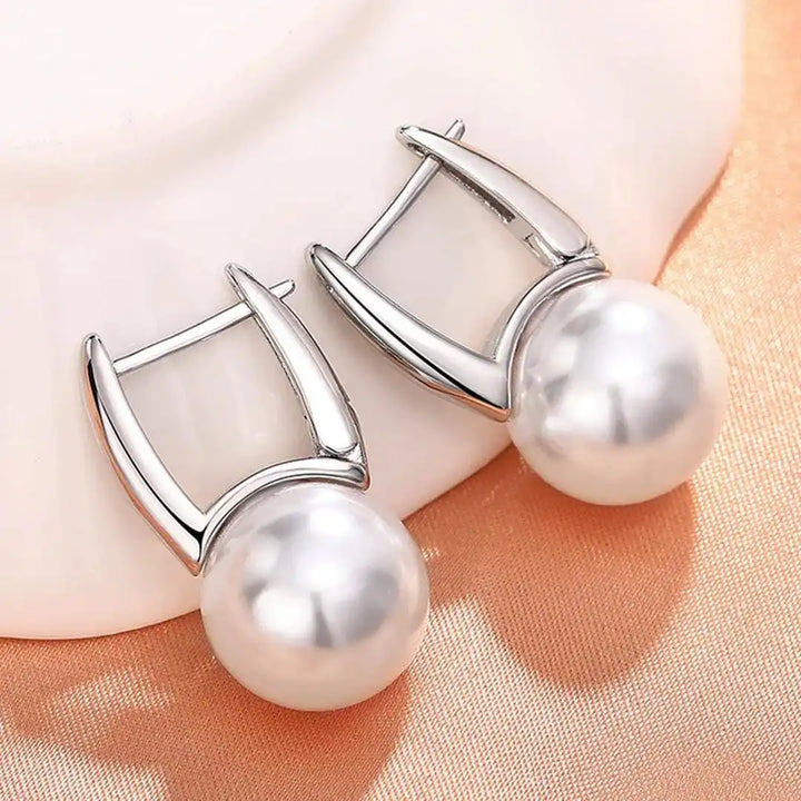 Vintage Golden Pearl Earrings