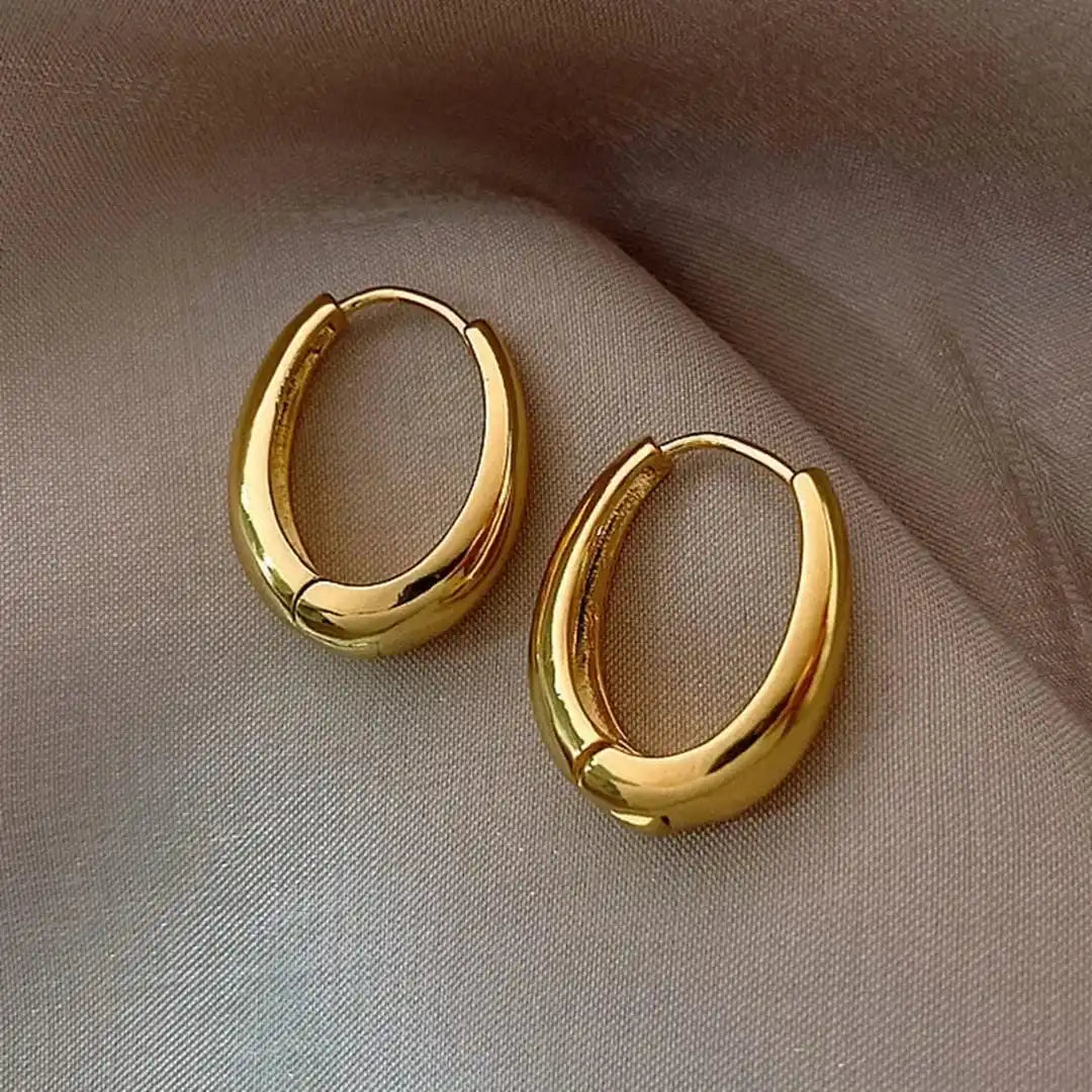 Classic Golden Hoop Earrings