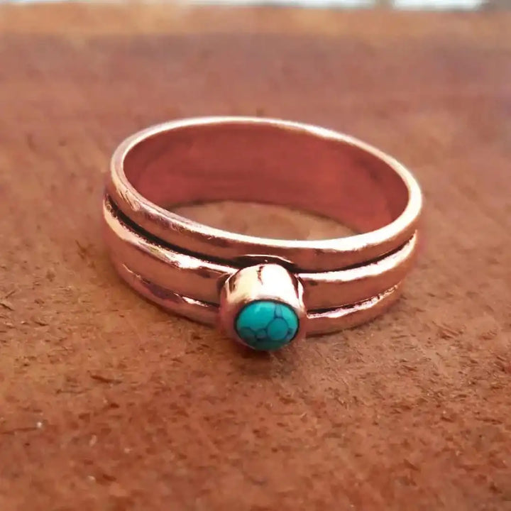 Bohemian Layered Turquoise Stone Ring