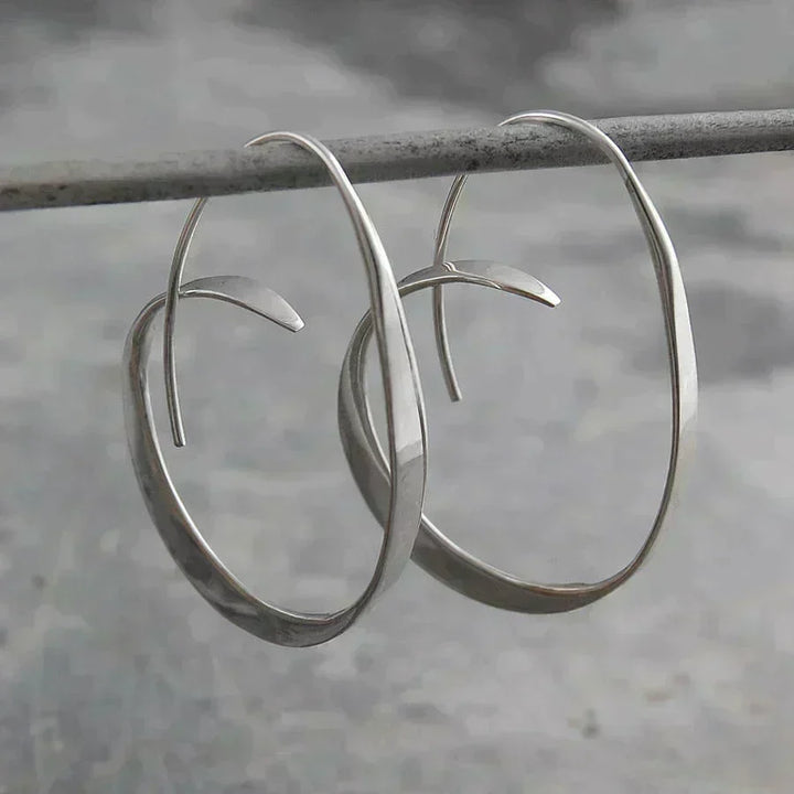 Joyful Twisted Hoop Earrings
