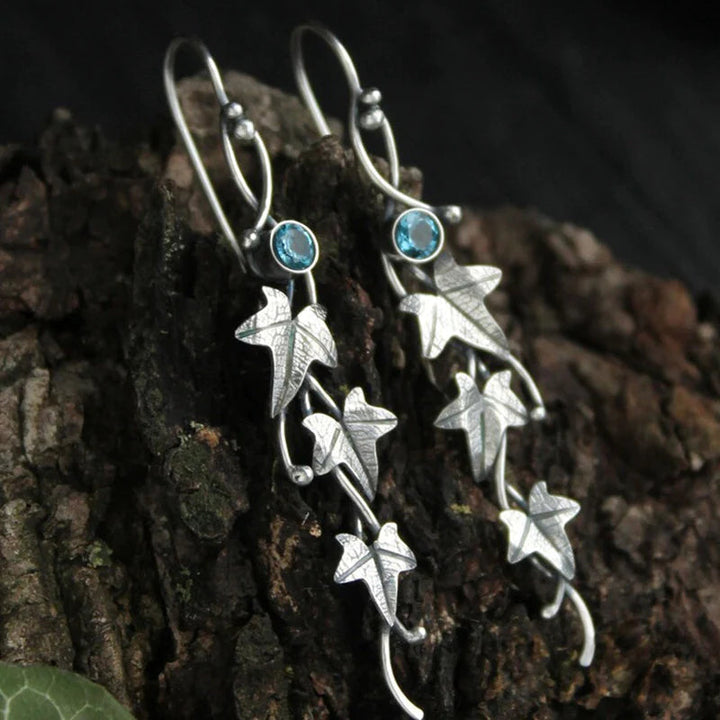 Azure Gemstone Elf Earrings