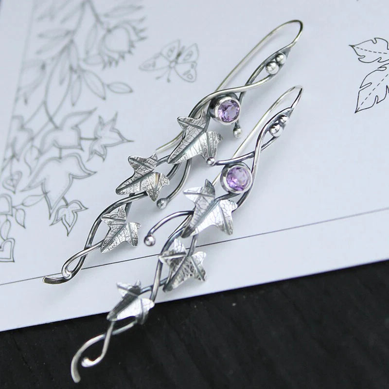 Azure Gemstone Elf Earrings