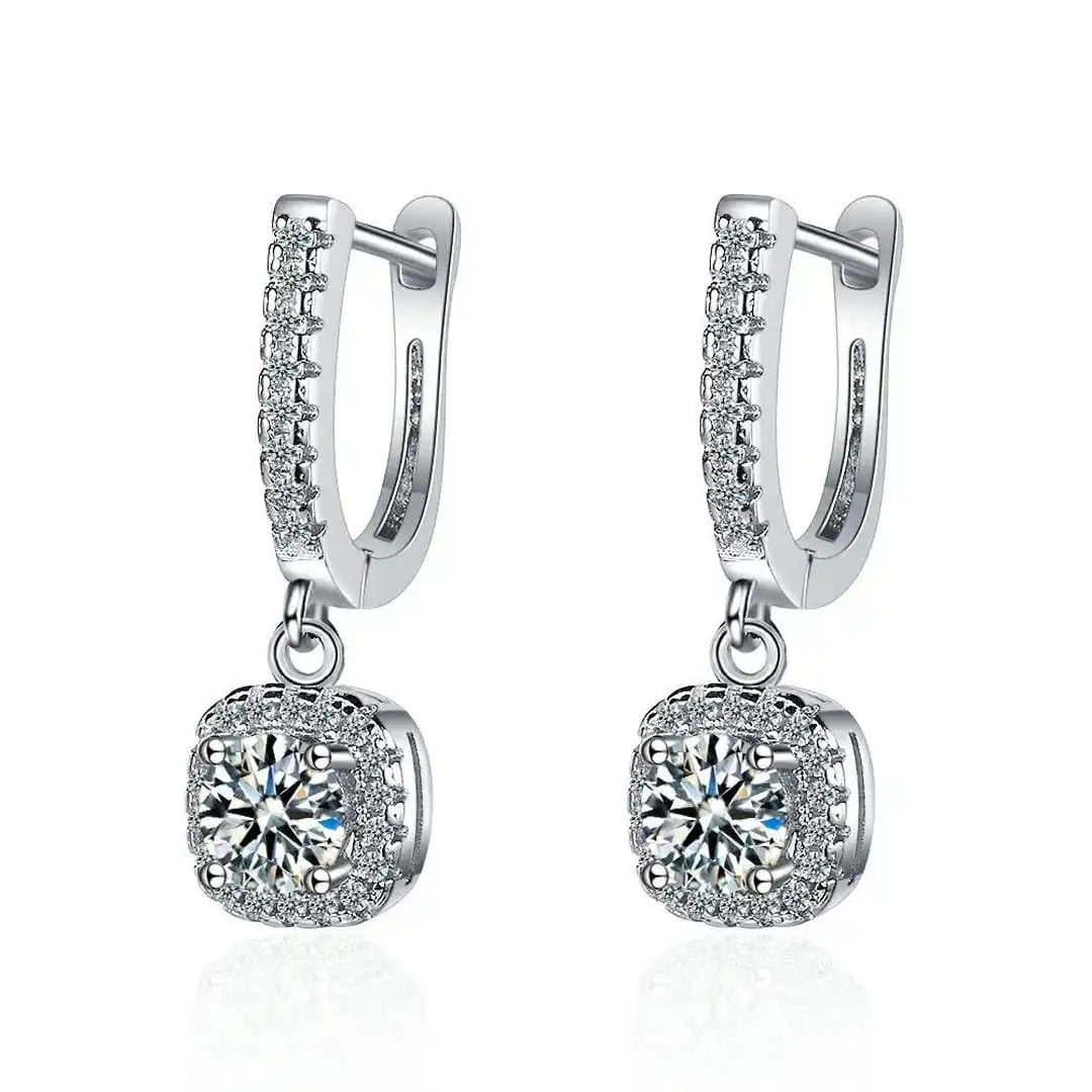 Eternal White Gold Gemstone Earrings