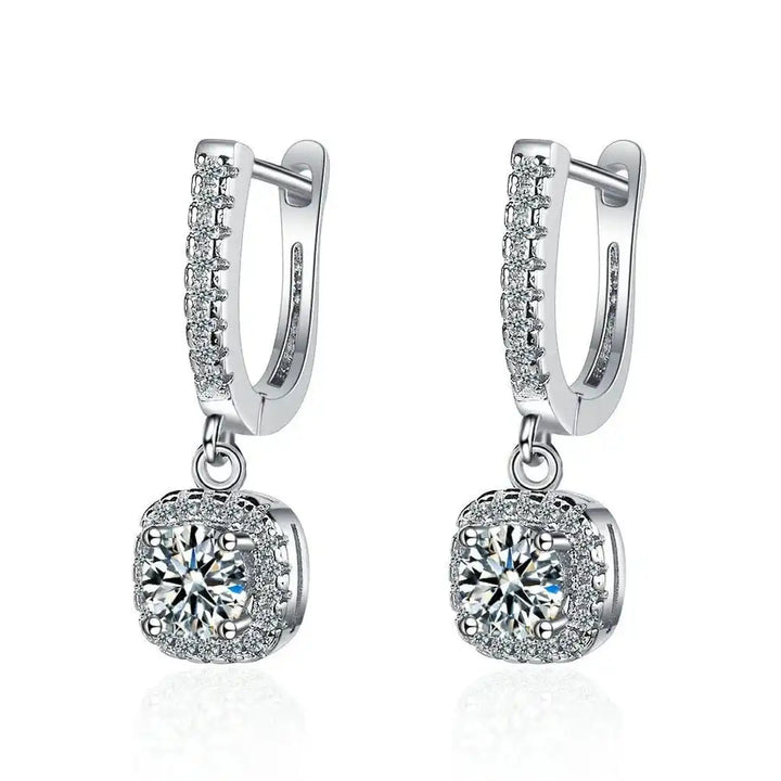 Eternal White Gold Gemstone Earrings