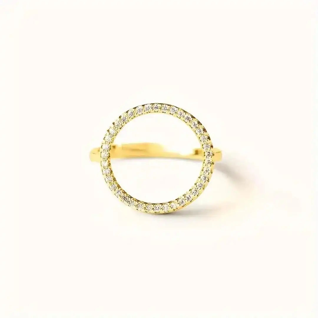 Round Ring with Cubic Zirconia