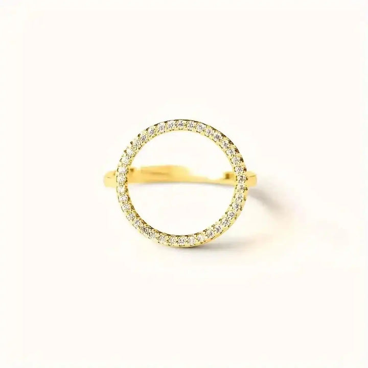 Round Ring with Cubic Zirconia